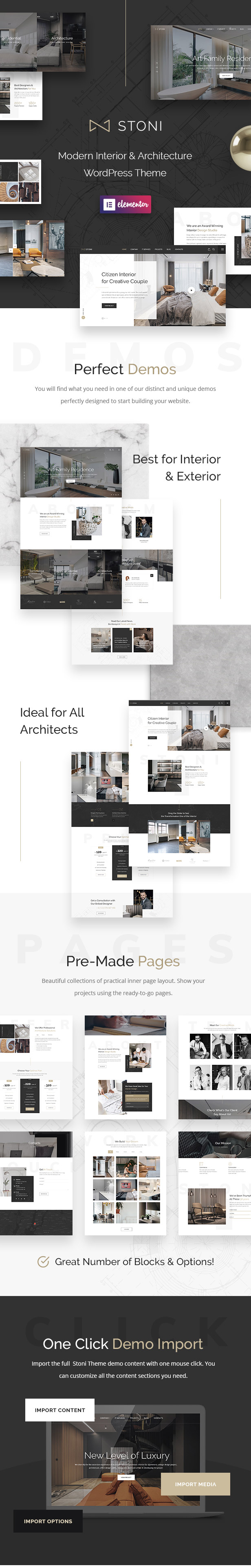 Stoni - Architecture Agency WordPress Theme - 1