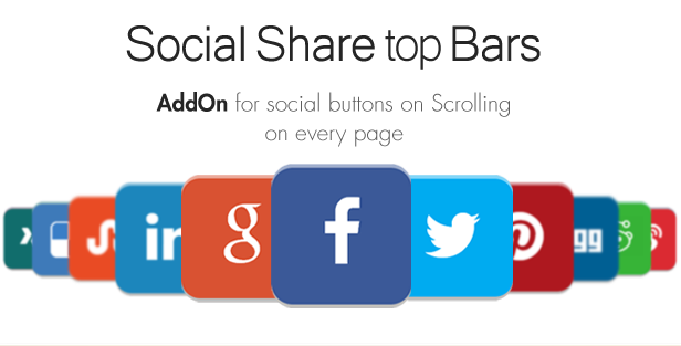 Social Share top Bar AddOn - WordPress - 4