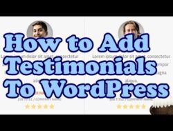 How to add TESTIMONIALS to WordPress