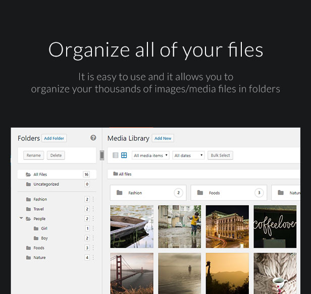Ultimate Media Library Folders for WordPress - FileBase - 4