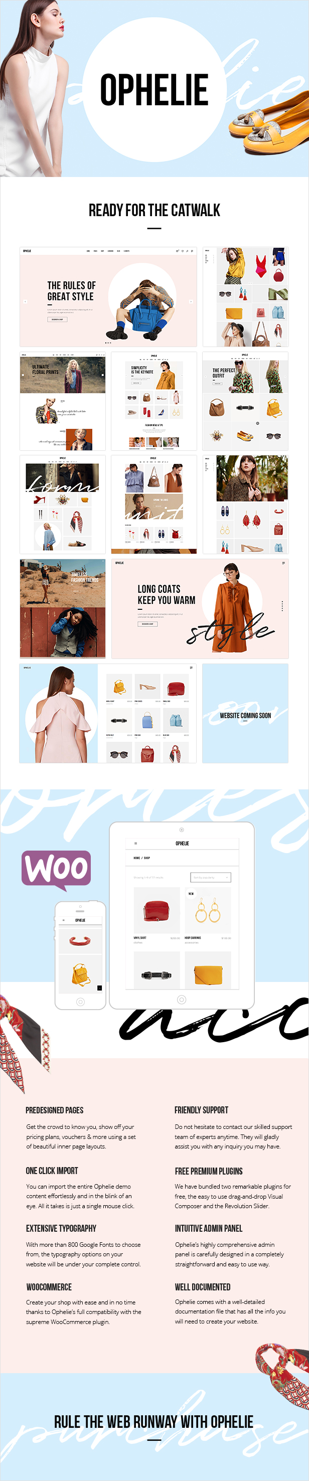 Ophelie - WooCommerce Theme for Fashion Shops, Stores and Brands - 1