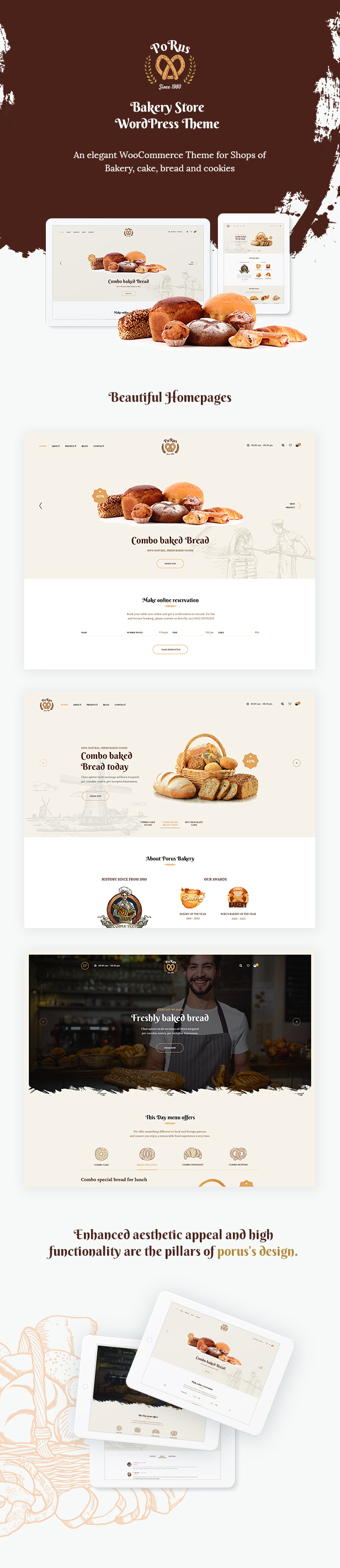 Porus - Bakery Store WordPress Theme - 9