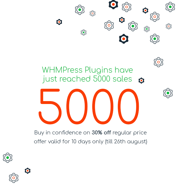 5000 Sales for WHMCS-WP Integration plugins
