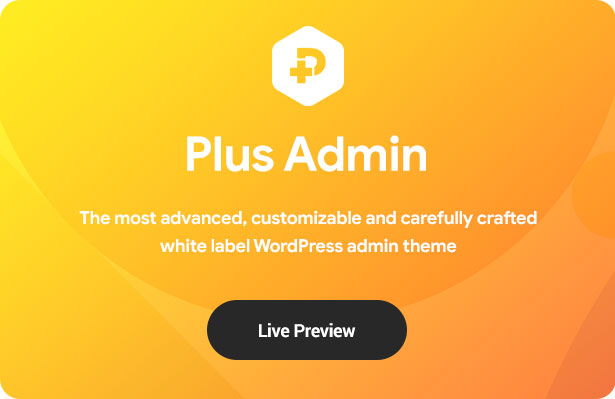 PLUS Admin Theme - WordPress White Label Branding Admin Theme - 2