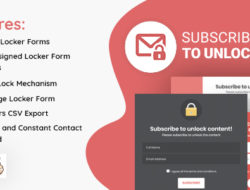 Subscribe to Unlock Opt In Content Locker WordPress Plugin