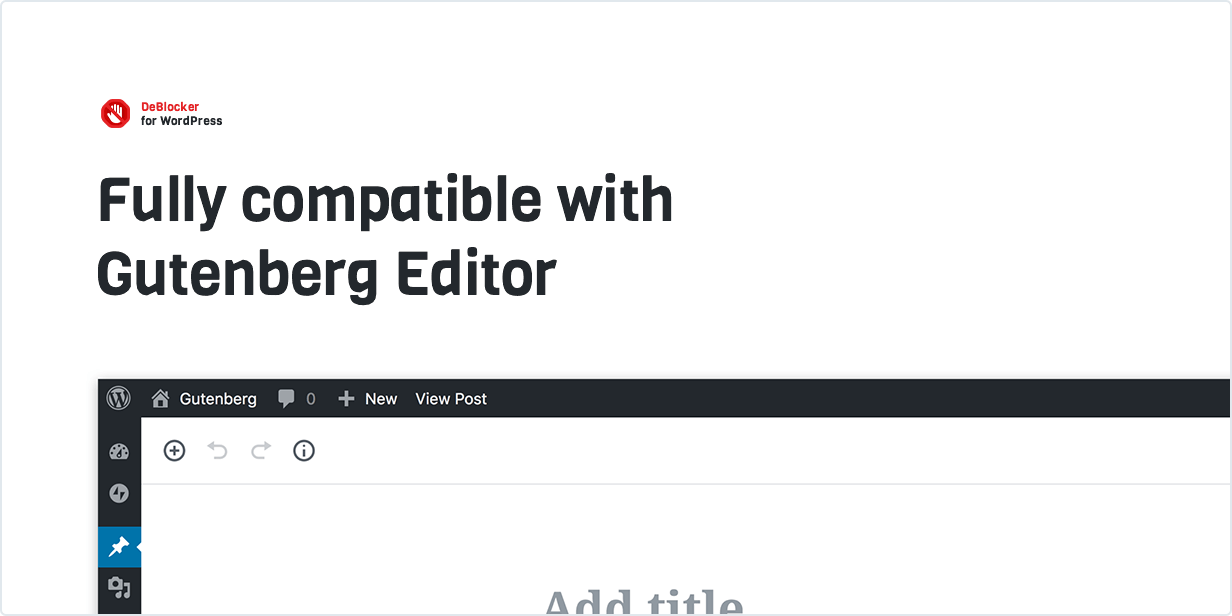 Fully compatible with Gutenberg Editor