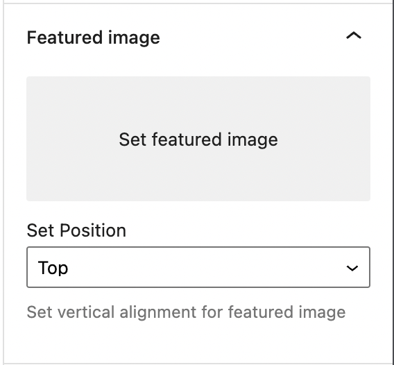 featured image with dropdown